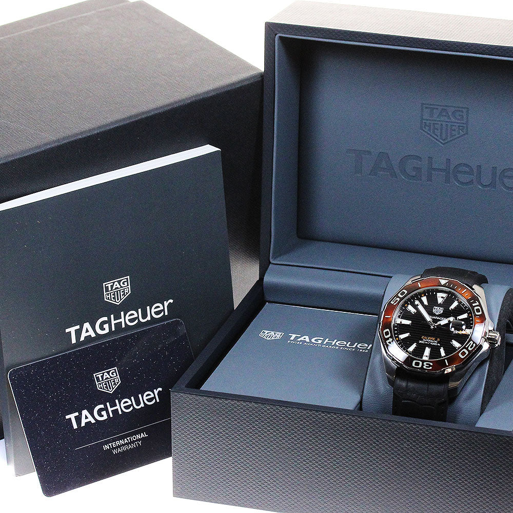 TAG HEUER Aqua racer WAY201N Caliber 5 black Dial Automatic Men's Watch_848843