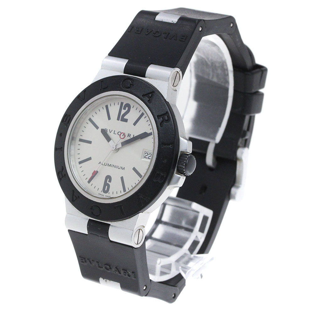 BVLGARI aluminum AL38A Date Silver Dial Automatic Men's Watch_848889