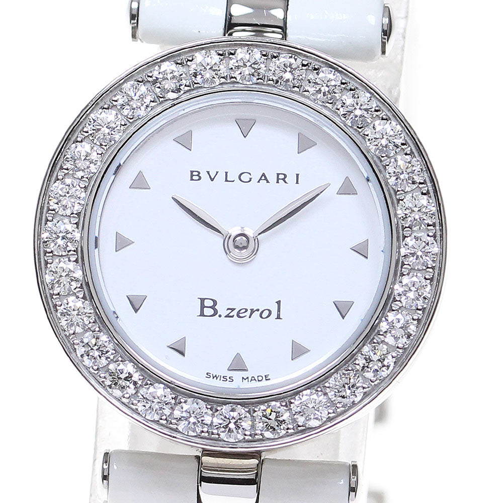 BVLGARI B-zero1 BZ22S Diamond Bezel white Dial Quartz Ladies Watch_848914