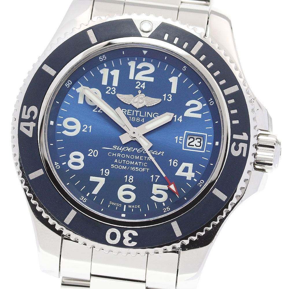 BREITLING Super Ocean II 42 A17365 Date Navy Dial Automatic Men's Watch_848927
