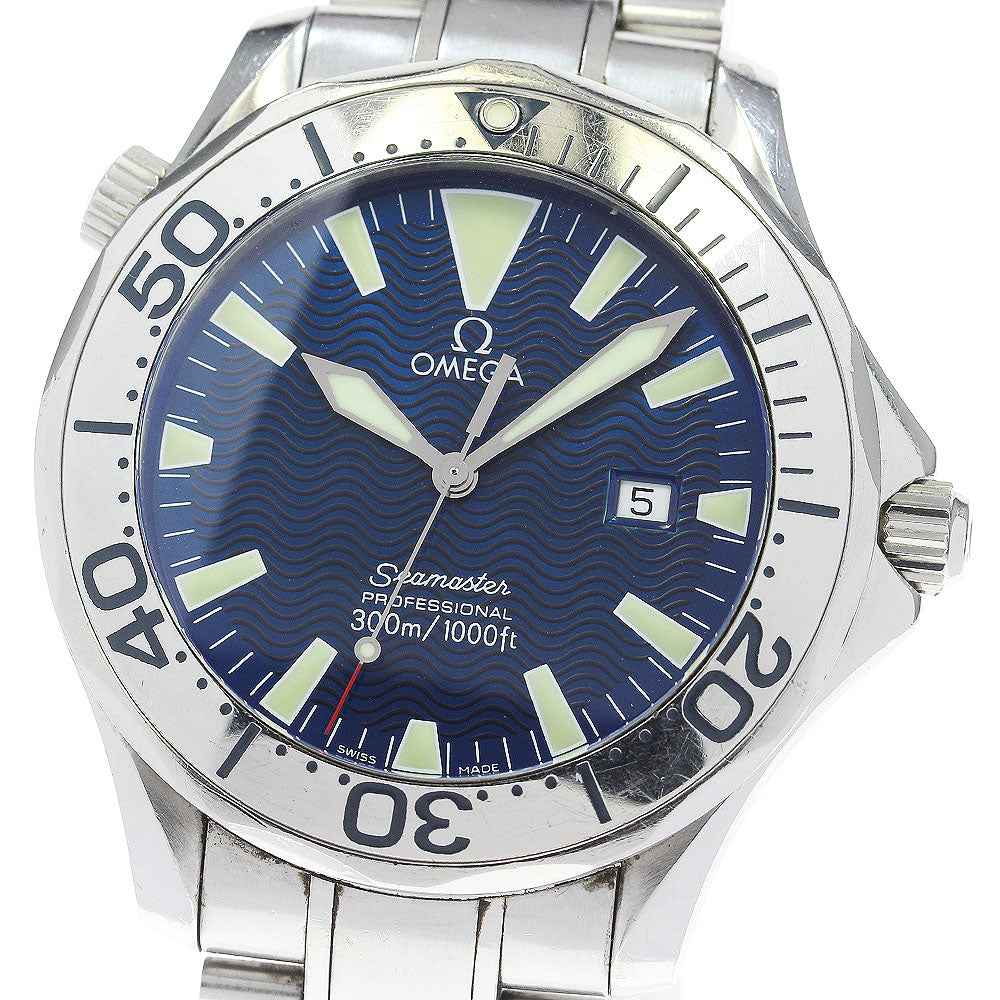 OMEGA Seamaster300 Professional 2265.80 Date blue Dial Quartz Men's Watch_848937