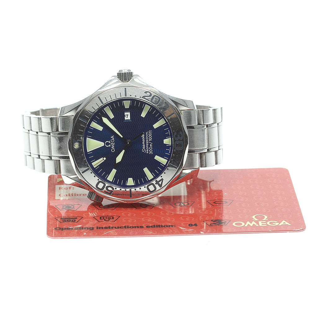 OMEGA Seamaster300 Professional 2265.80 Date blue Dial Quartz Men's Watch_848937