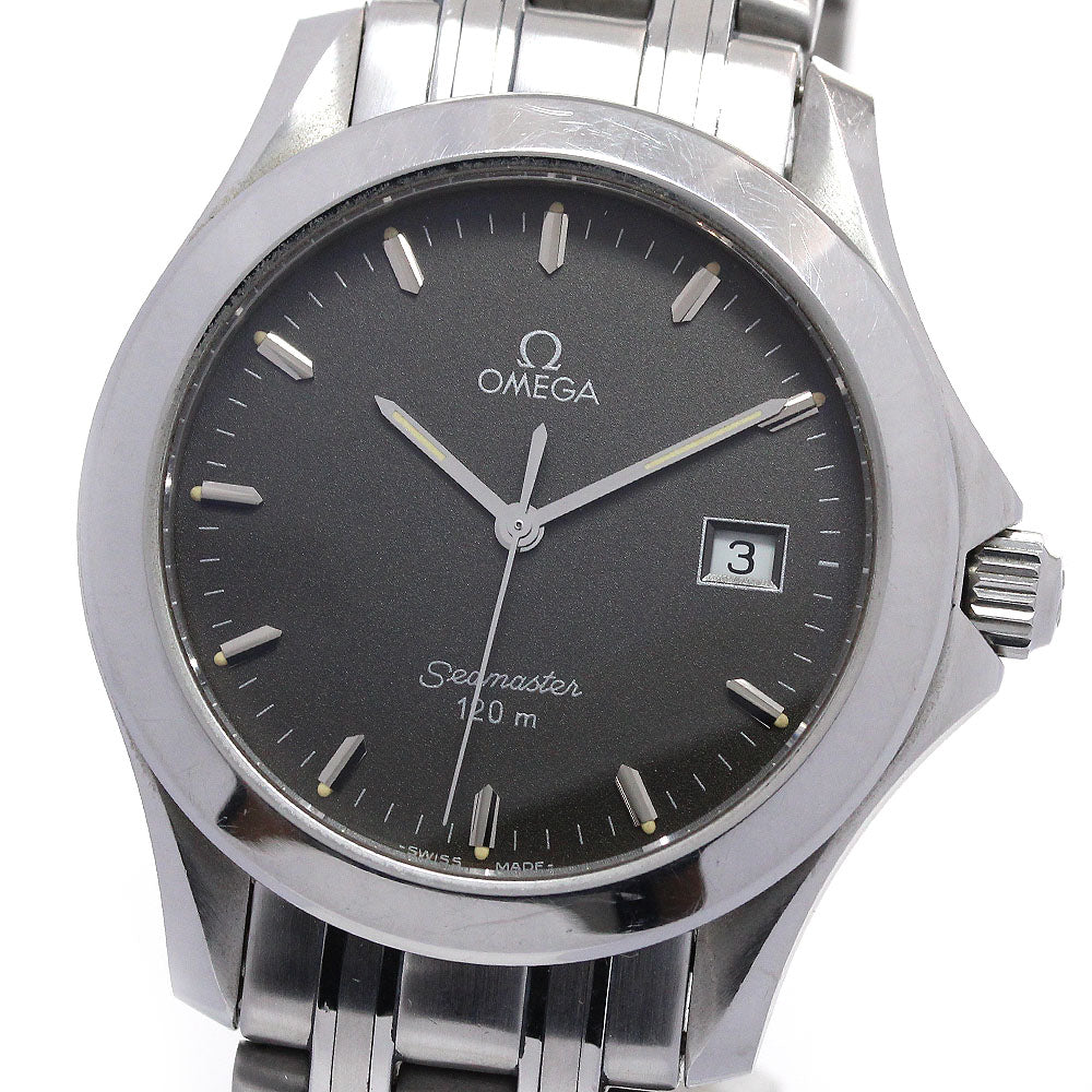 OMEGA Seamaster120m 2511.41 Date Gray Dial Quartz Men's Watch_848951