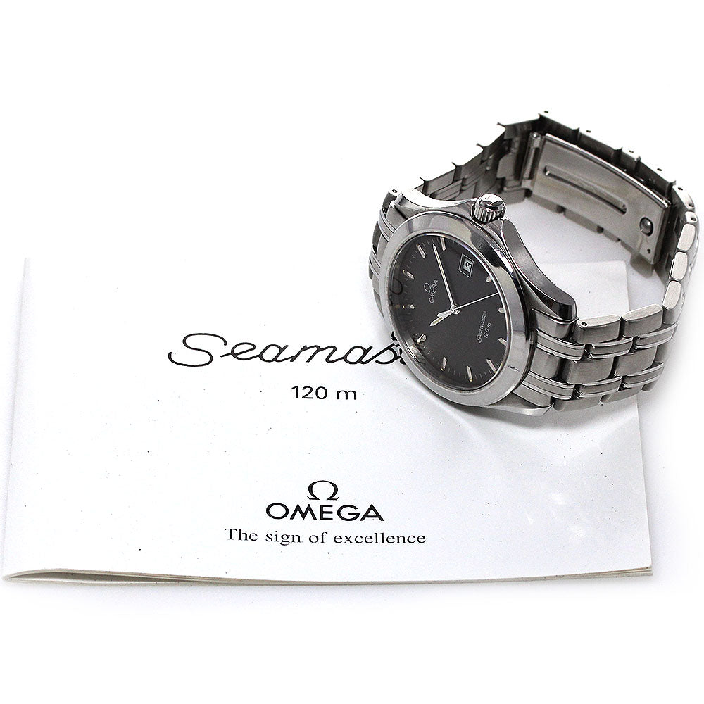 OMEGA Seamaster120m 2511.41 Date Gray Dial Quartz Men's Watch_848951