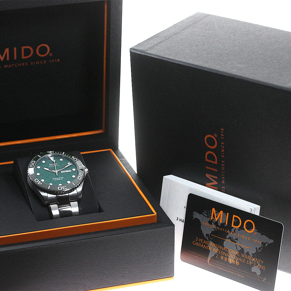 MIDO Ocean Star 200C M042.430.11.091.00 Day date Green Dial Automatic_848955