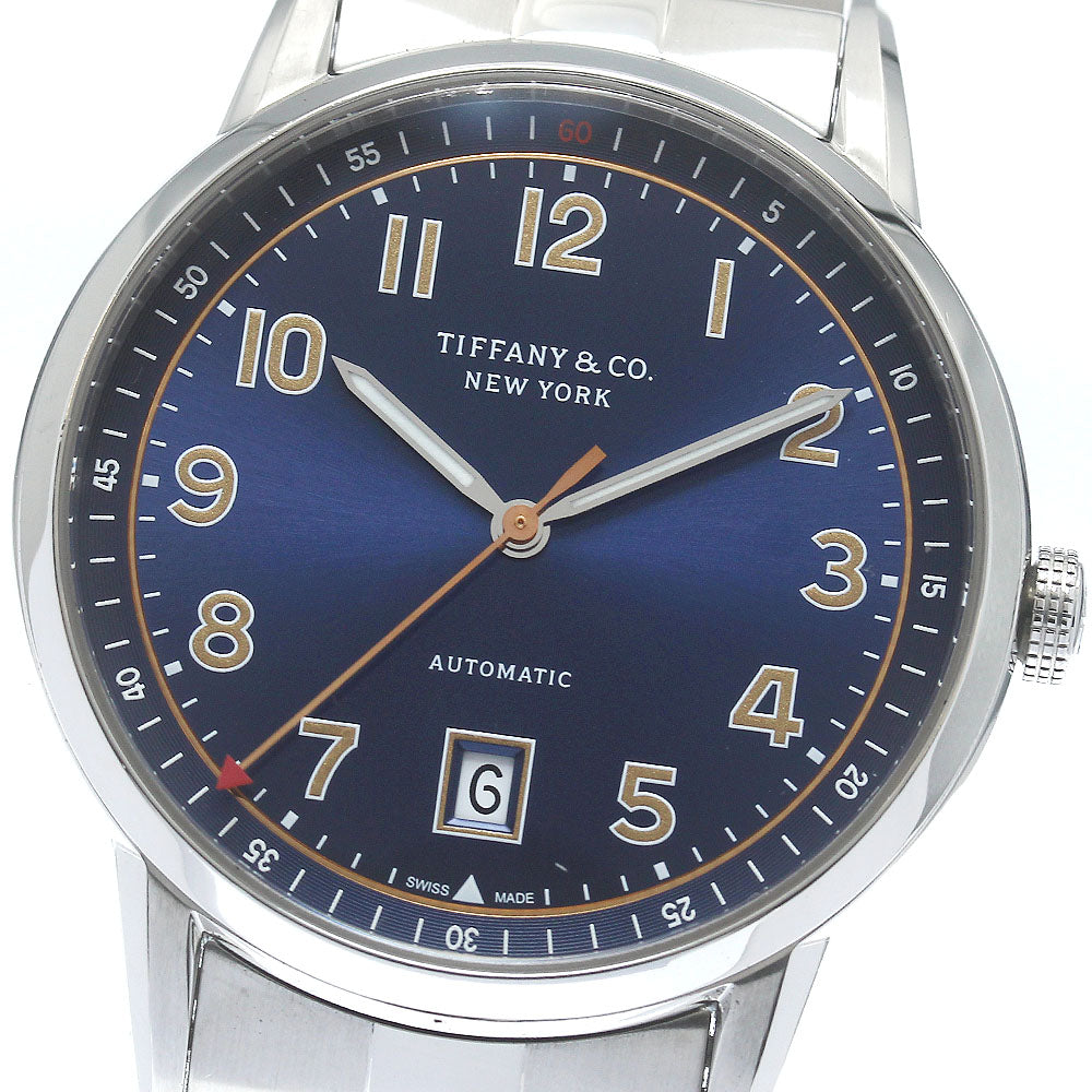 TIFFANY&Co. CT60 34668299 Date Blue Dial Automatic Men's Watch_848963