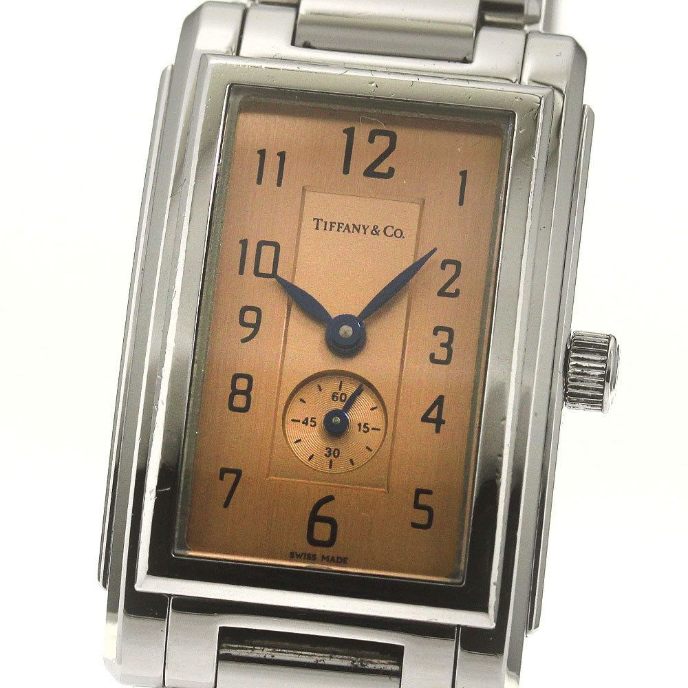 TIFFANY&Co. Grand Rectangleer Small seconds Quartz Ladies Watch_848975