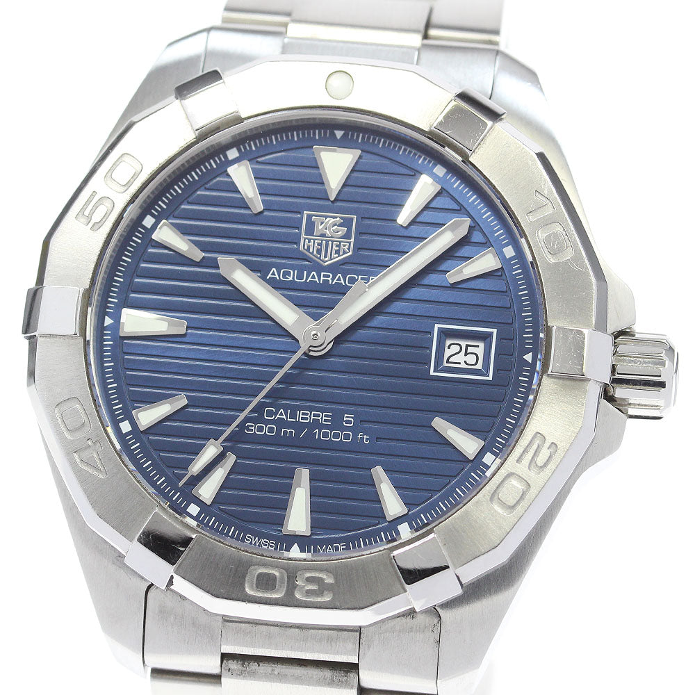 TAG HEUER Aquaracer Caliber 5 WAY2112-0 Date Navy Dial Automatic Men's_848989