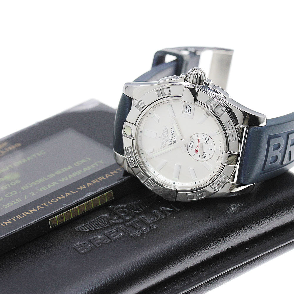 BREITLING Galactic 36 A37330 Date Silver Dial Automatic Ladies Watch_848994