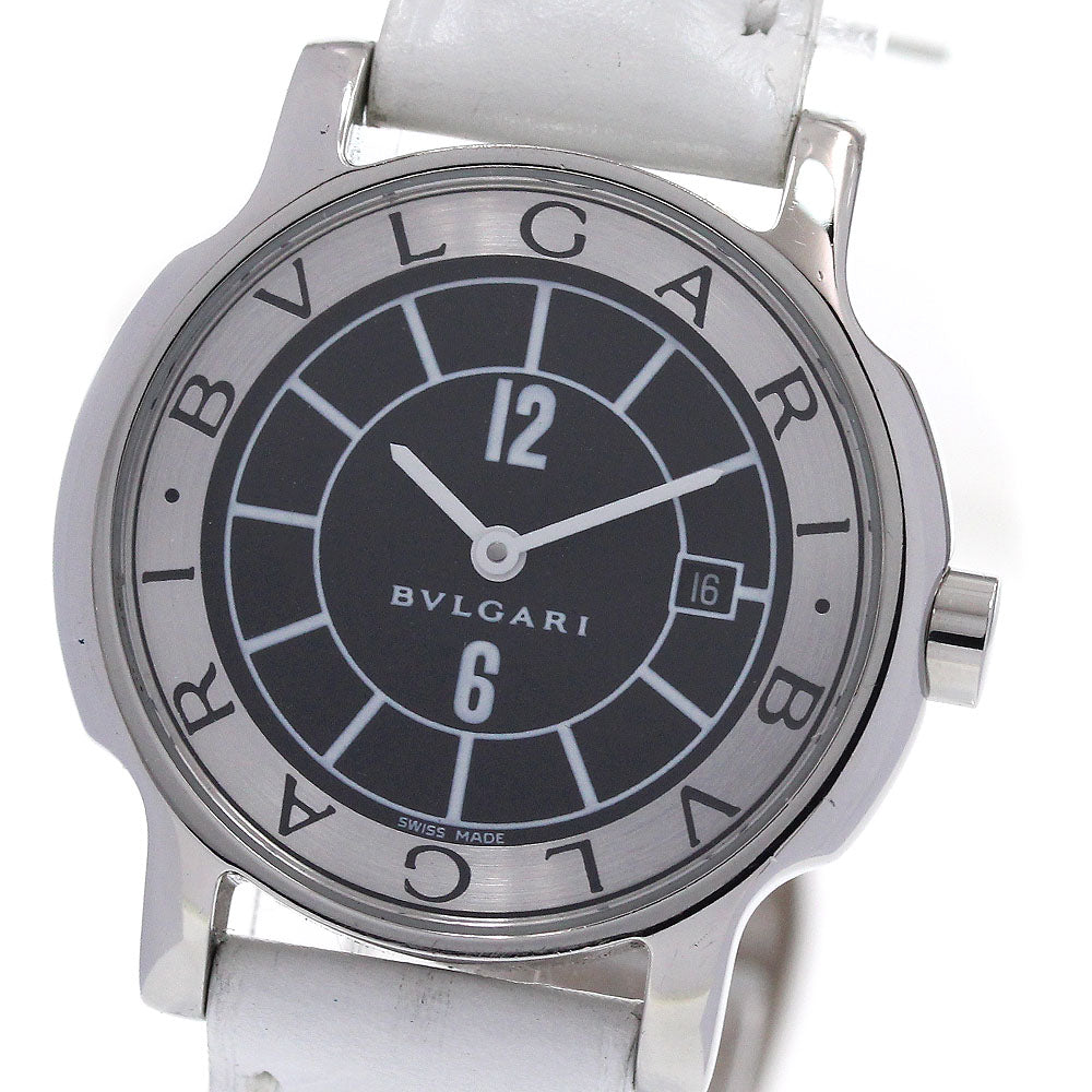 BVLGARI Solo tempo ST29S Date Black / Silver Dial Quartz Ladies Watch_849008