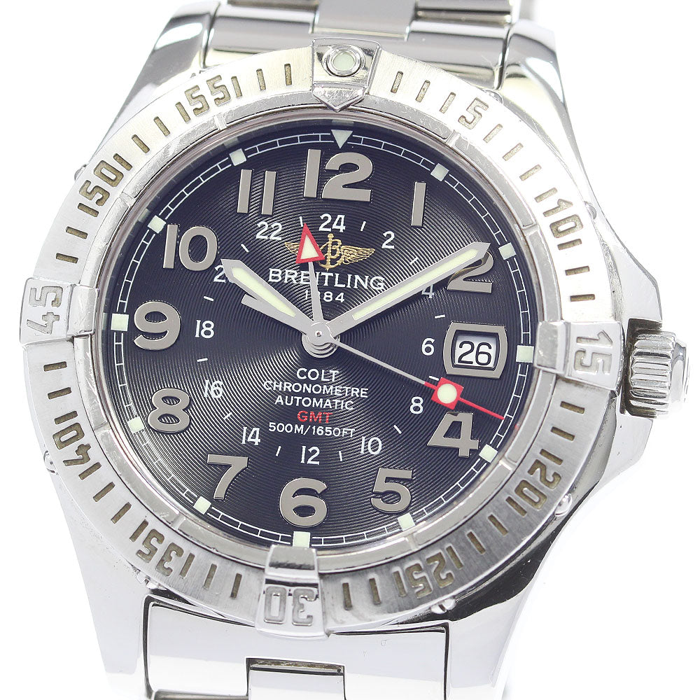 BREITLING Colt A32350 GMT Black Dial Automatic Men's Watch_849100
