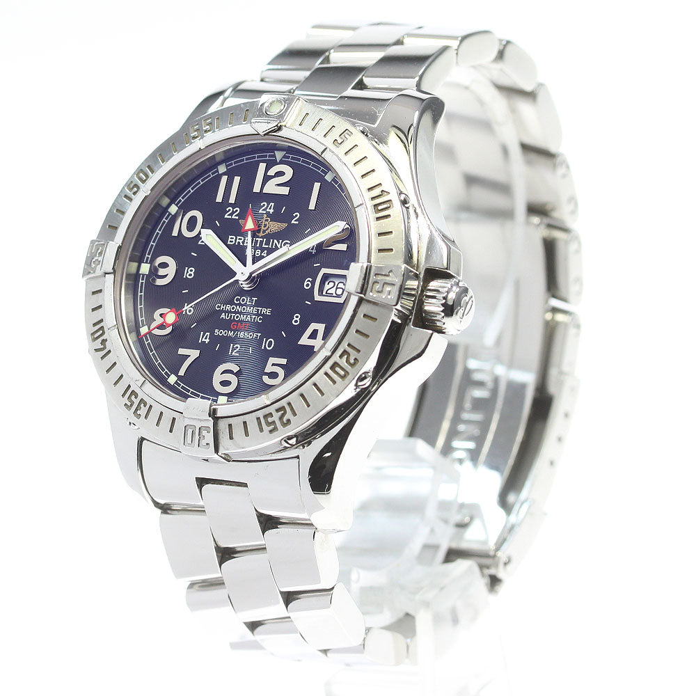 BREITLING Colt A32350 GMT Black Dial Automatic Men's Watch_849100
