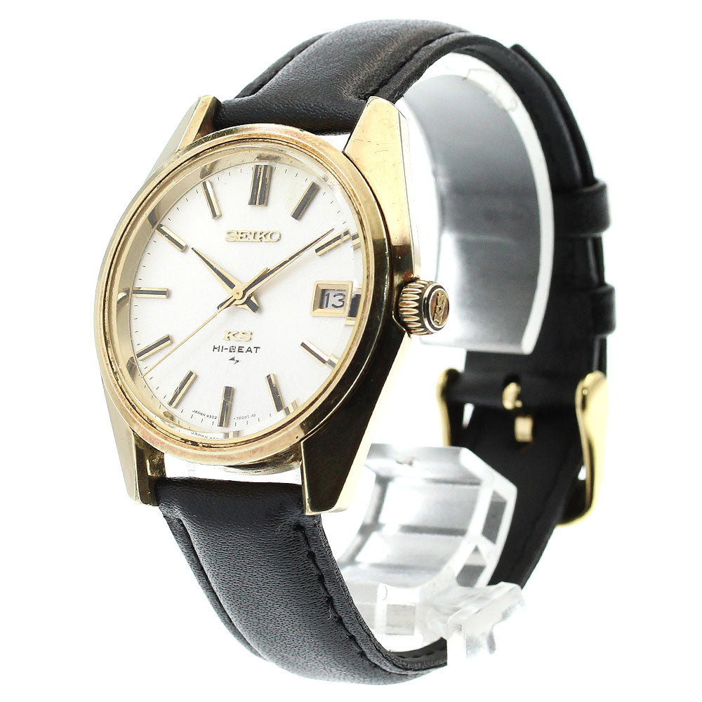 SEIKO King Seiko 4502-7001 Date Silver Dial Hand Winding Men's Watch_849128