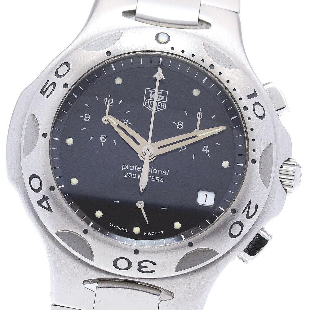 TAG HEUER Kylium CL1110 Chronograph black Dial Quartz Men's Watch_849132