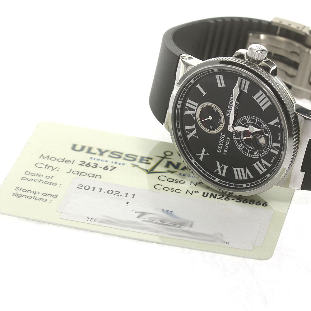 Ulysse Nardin Maxi Marine 263-67 Date black Dial Automatic Men's Watch_849138