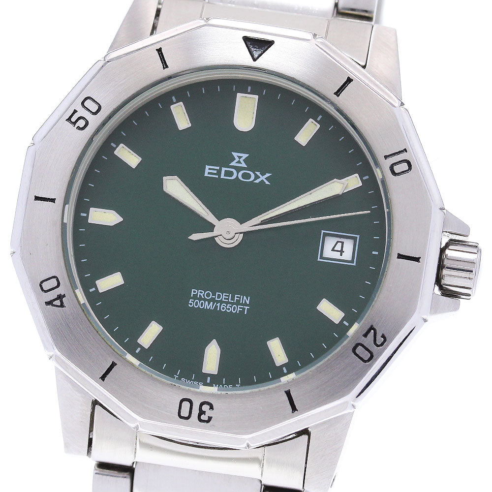 EDOX Pro-delphin 70071 Date green Dial Quartz Men's Watch_849140