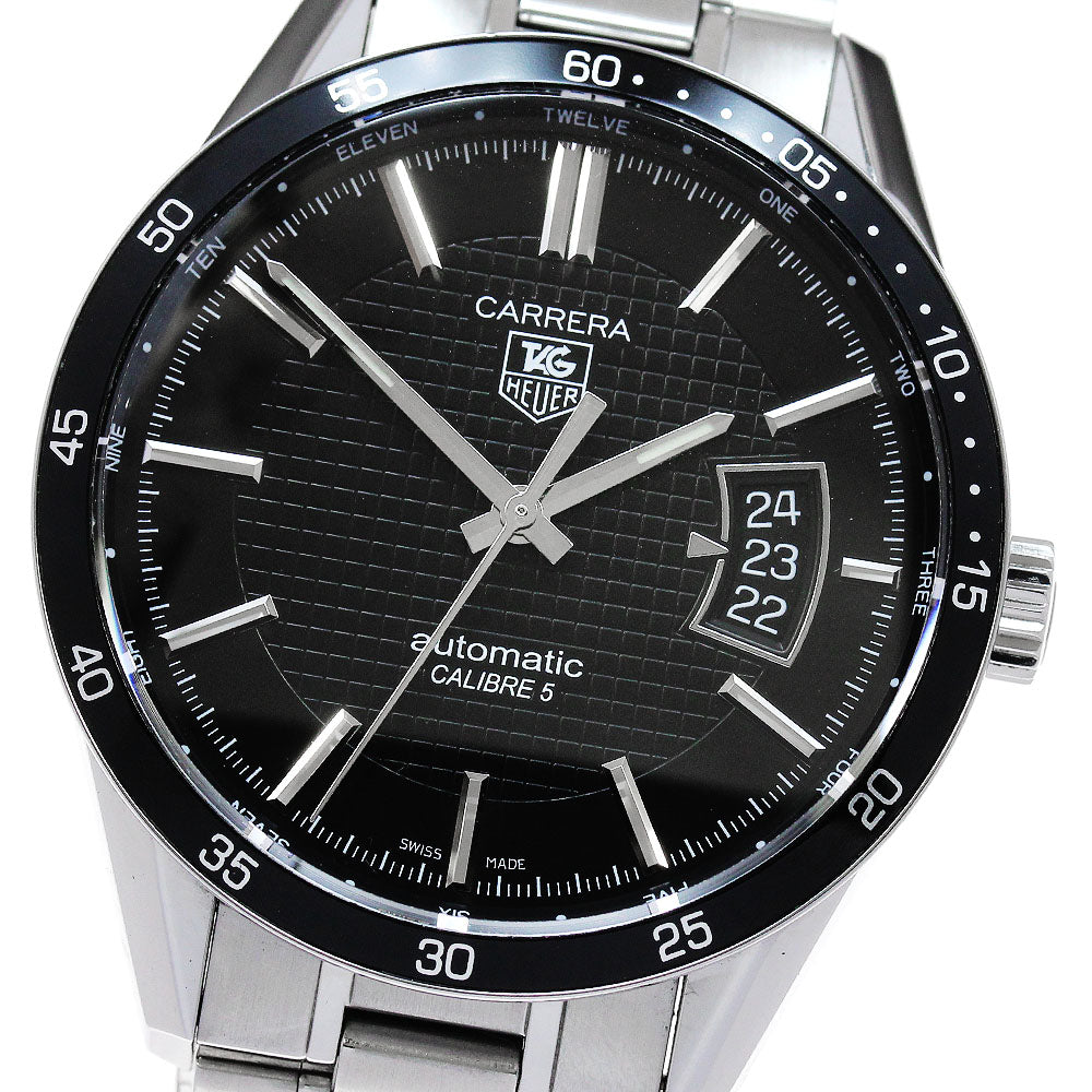 TAG HEUER Carrera Caliber 5 WV211M Date black Dial Automatic Men's Watch_849143
