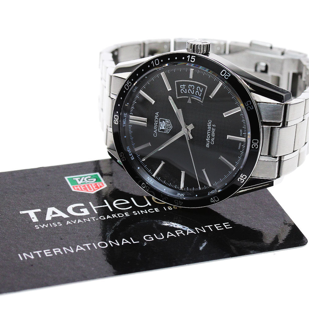 TAG HEUER Carrera Caliber 5 WV211M Date black Dial Automatic Men's Watch_849143