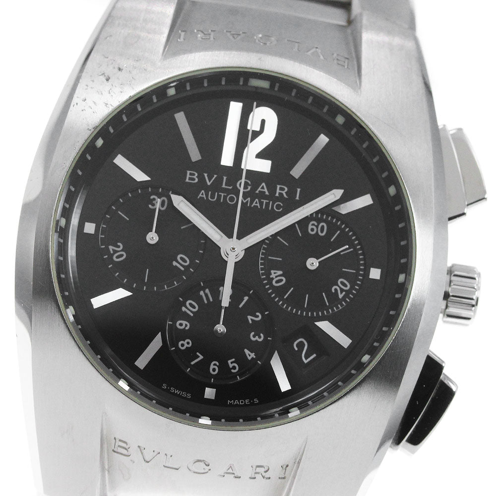 BVLGARI Elgon EG40SCH Chronograph black Dial Automatic Men's Watch_849146