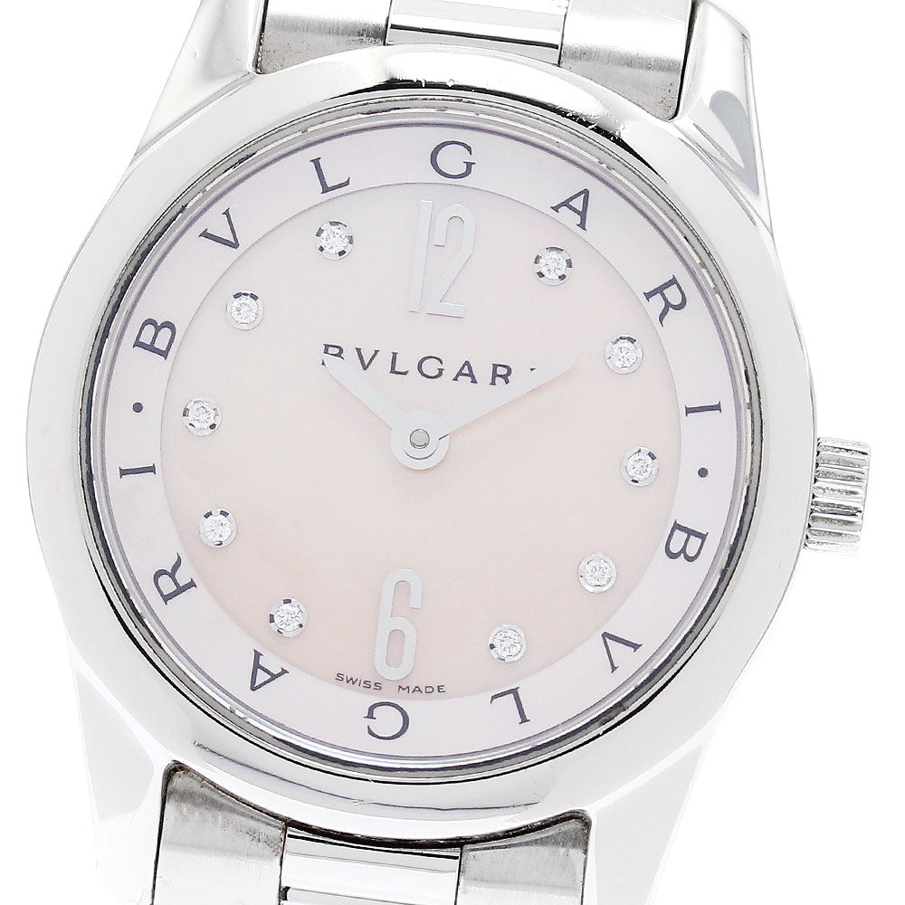 BVLGARI Solo tempo ST30S 10P Diamond Pink Shell Pink shell Dial Quartz Ladies Watch_849151