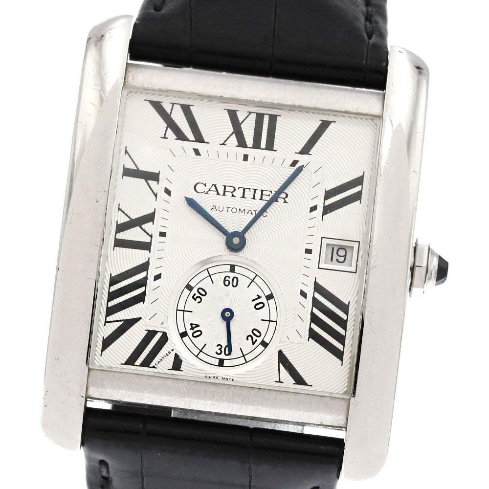 CARTIER Tank MC LM W5330003 Small seconds Silver Dial Automatic Men's Watch_849155