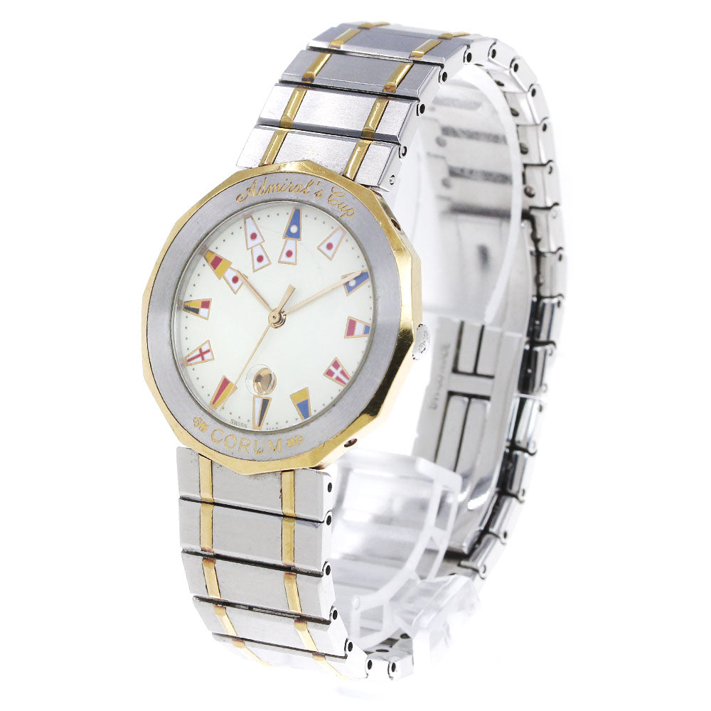 CORUM Admirals cup 99.810.21V-52 Date Beige Dial Quartz Men's Watch_849252