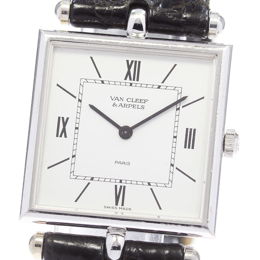 Van Cleef & Arpels Classic K18WG white Dial Quartz Men's Watch_849282