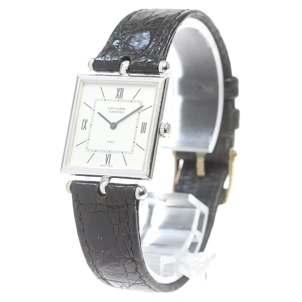 Van Cleef & Arpels Classic K18WG white Dial Quartz Men's Watch_849282