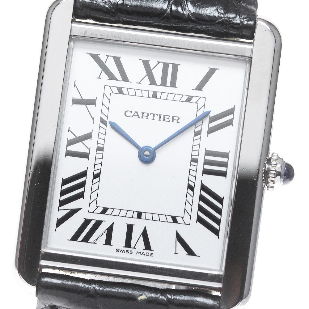 CARTIER Tank solo LM W1018355 Silver Dial Quartz Men's Watch_849294