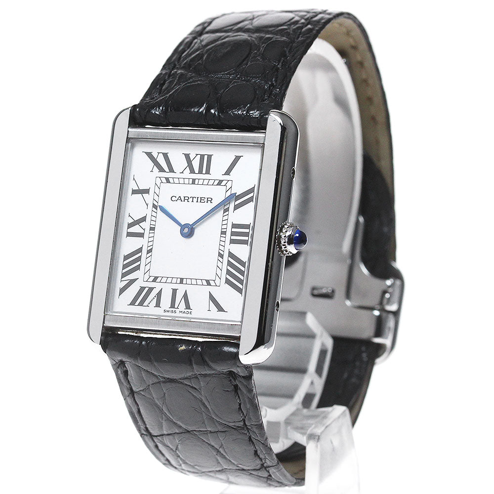 CARTIER Tank solo LM W1018355 Silver Dial Quartz Men's Watch_849294