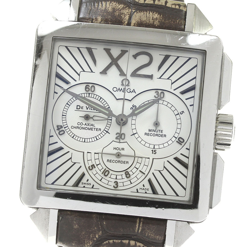 OMEGA De Ville X2 Co-Axial 423.13.37.50.02.001 Chronograph Silver Dial Automatic Men's Watch_849328