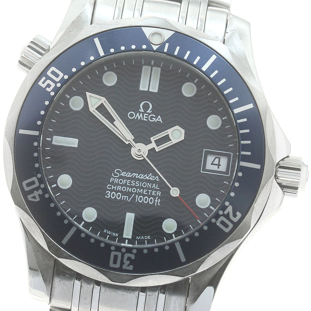OMEGA Seamaster300 2551.80 Date Navy Dial Automatic Boy's Watch_849335