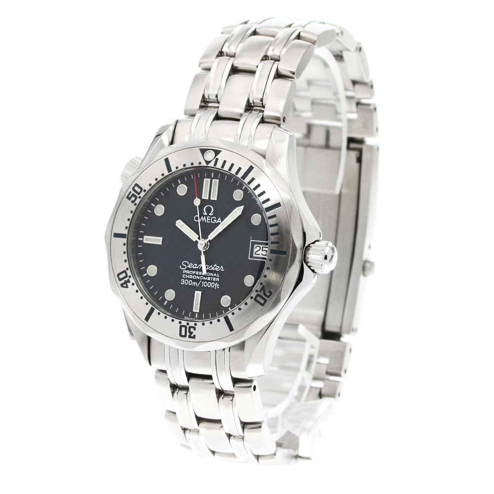 OMEGA Seamaster300 2550.80 Date Navy Dial Automatic Boy's Watch_849337