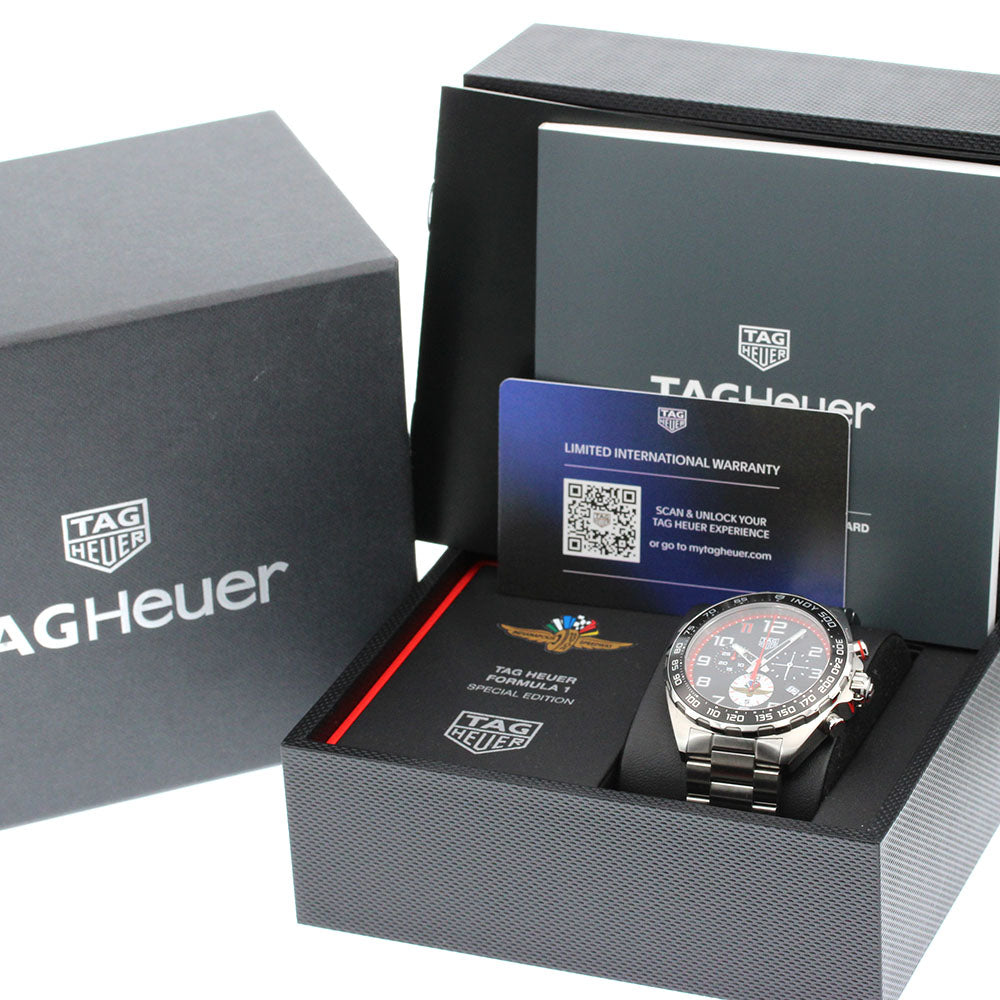 TAG HEUER Formula 1 Indy 500 CAZ101AW Chronograph black Dial Quartz Men's_849381