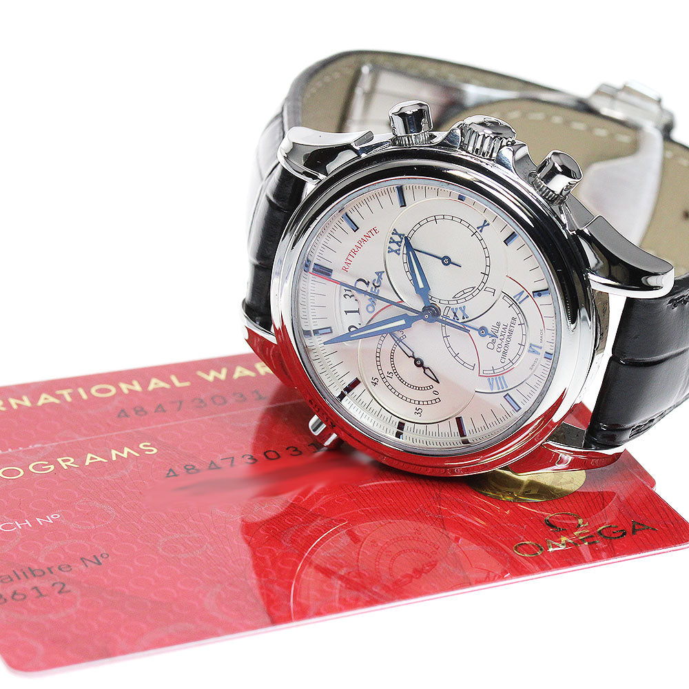 OMEGA De Ville Co-Axial Rattrapante 4847.30.31 Chronograph Silver Dial Automatic Men's Watch_849451