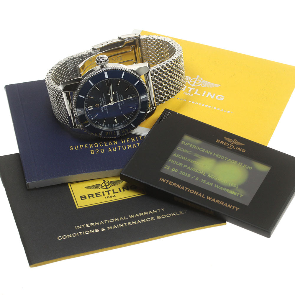 BREITLING Superocean HeritageII AB2010 Date blue Dial AT Men's Watch_849458