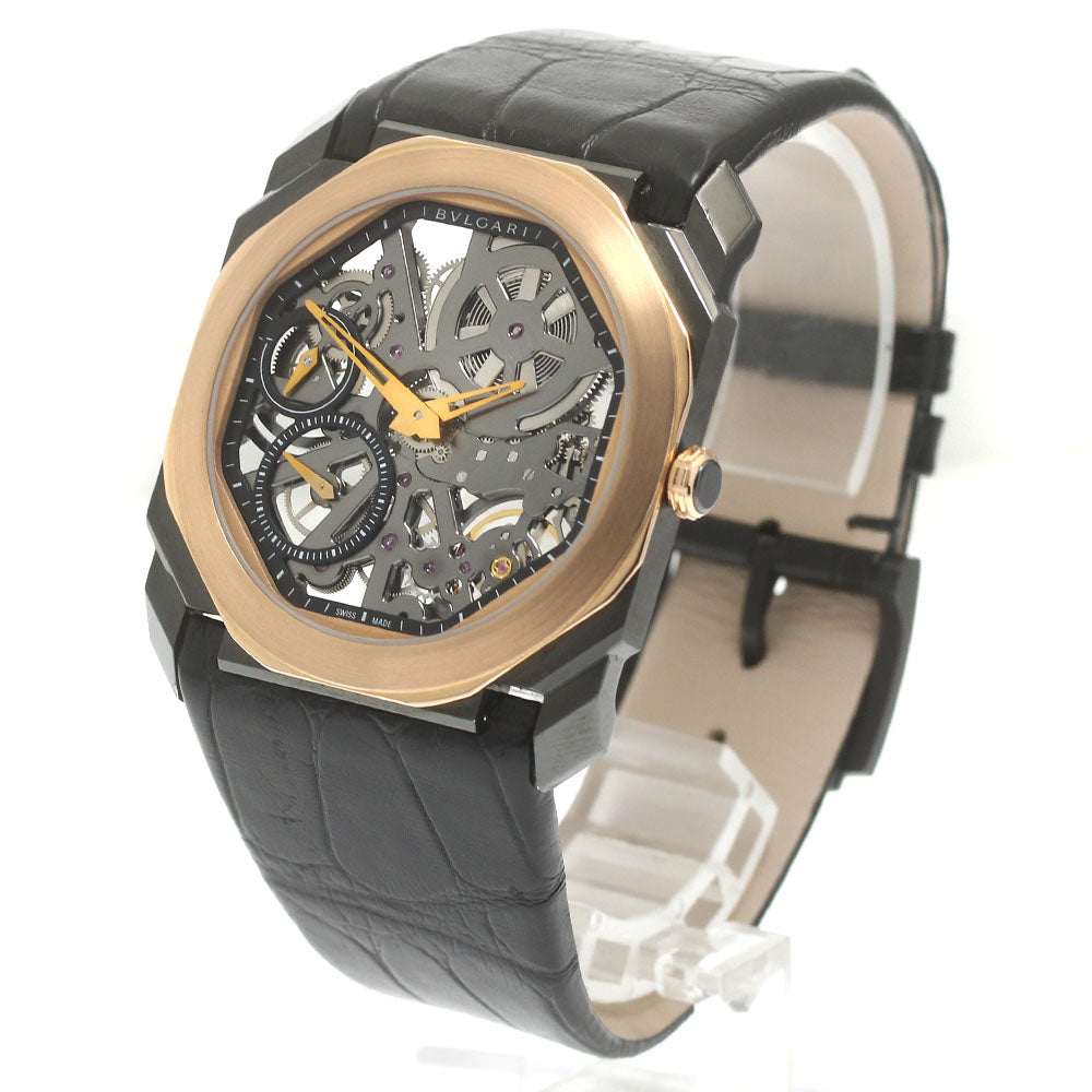 BVLGARI Octo Finissimo Skeleton BGO40SPGXTSK PG bezel skeleton Dial Hand Winding Men's Watch_849461