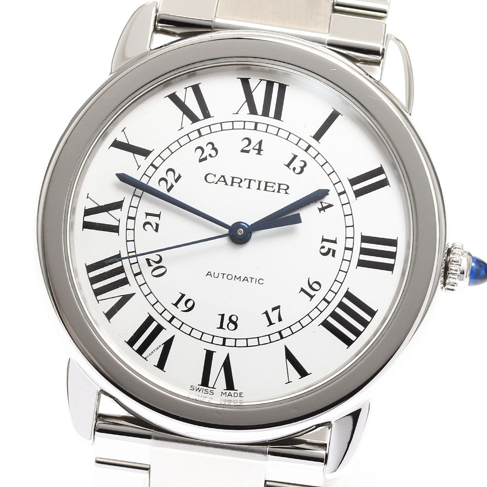 CARTIER Ronde Solo WSRN0012 Silver Dial Automatic Men's Watch_849468