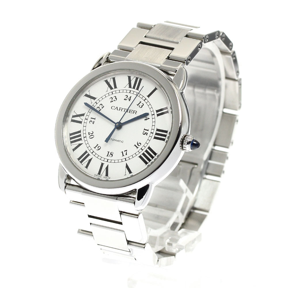 CARTIER Ronde Solo WSRN0012 Silver Dial Automatic Men's Watch_849468