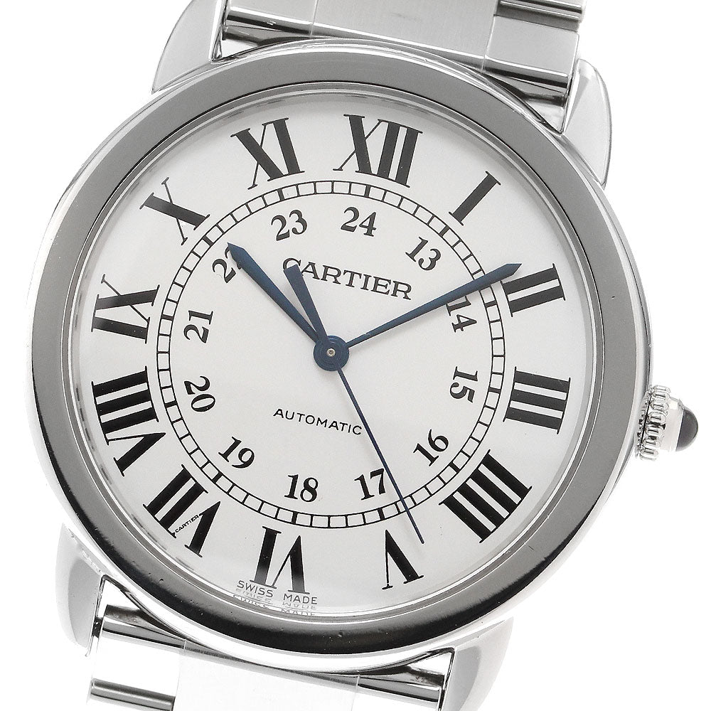 CARTIER Ronde Solo WSRN0012 Silver Dial Automatic Men's Watch_849469