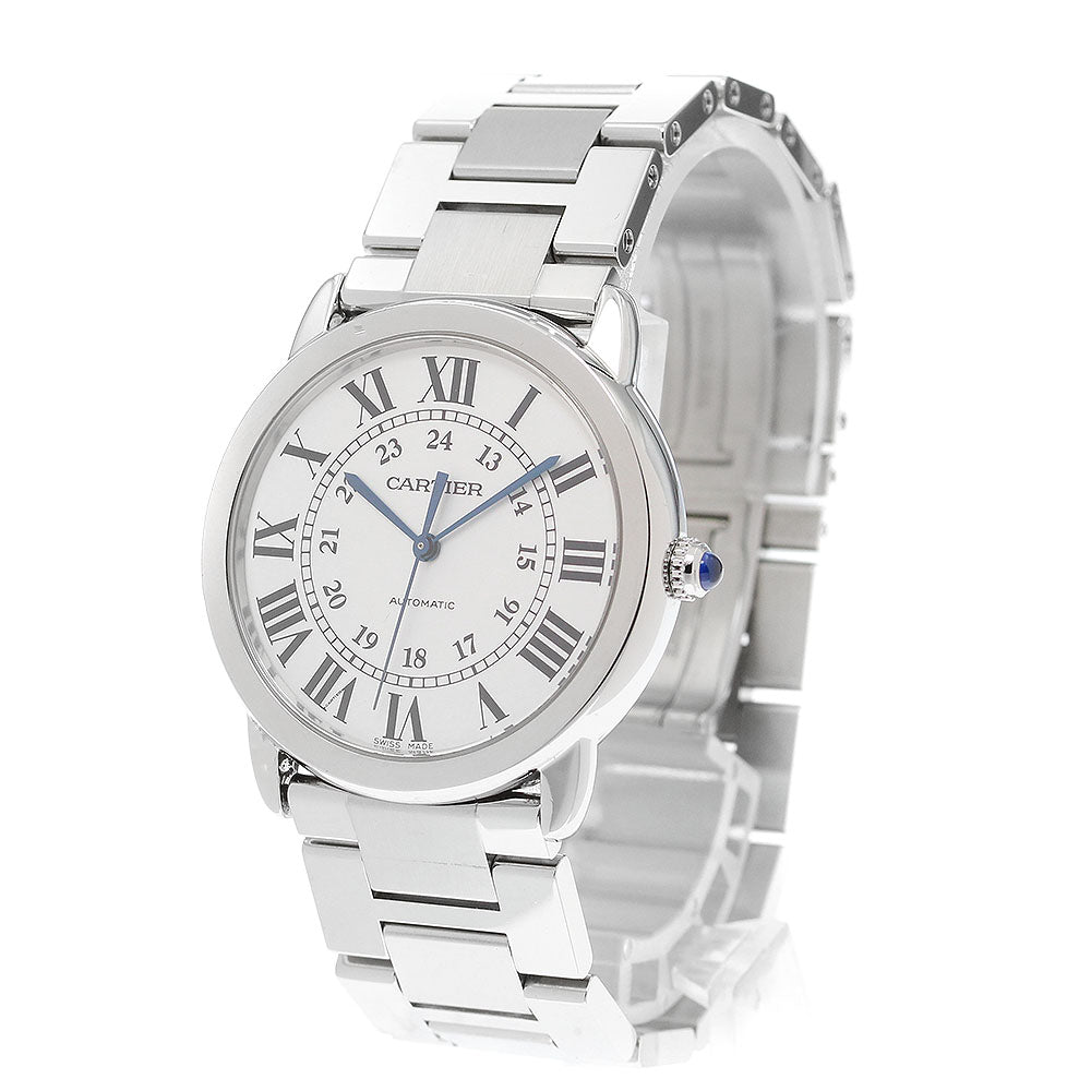 CARTIER Ronde Solo WSRN0012 Silver Dial Automatic Men's Watch_849469