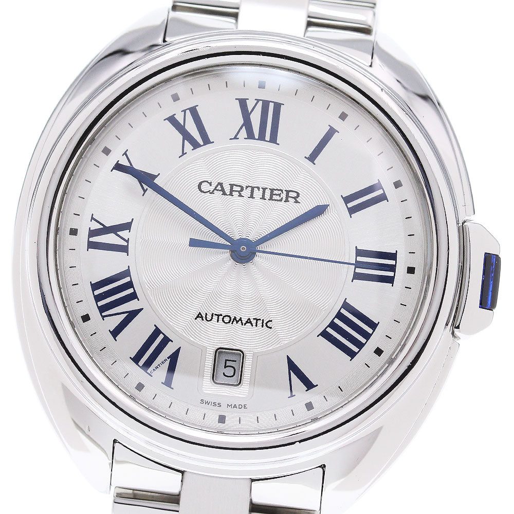 CARTIER Cres de Cartier WSCL0007 Date Silver Dial Automatic Men's Watch_849473