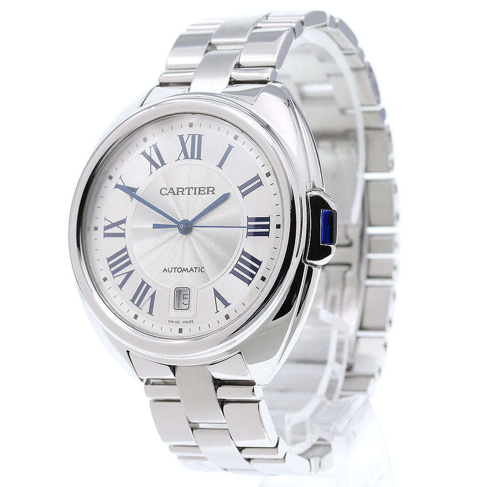 CARTIER Cres de Cartier WSCL0007 Date Silver Dial Automatic Men's Watch_849473