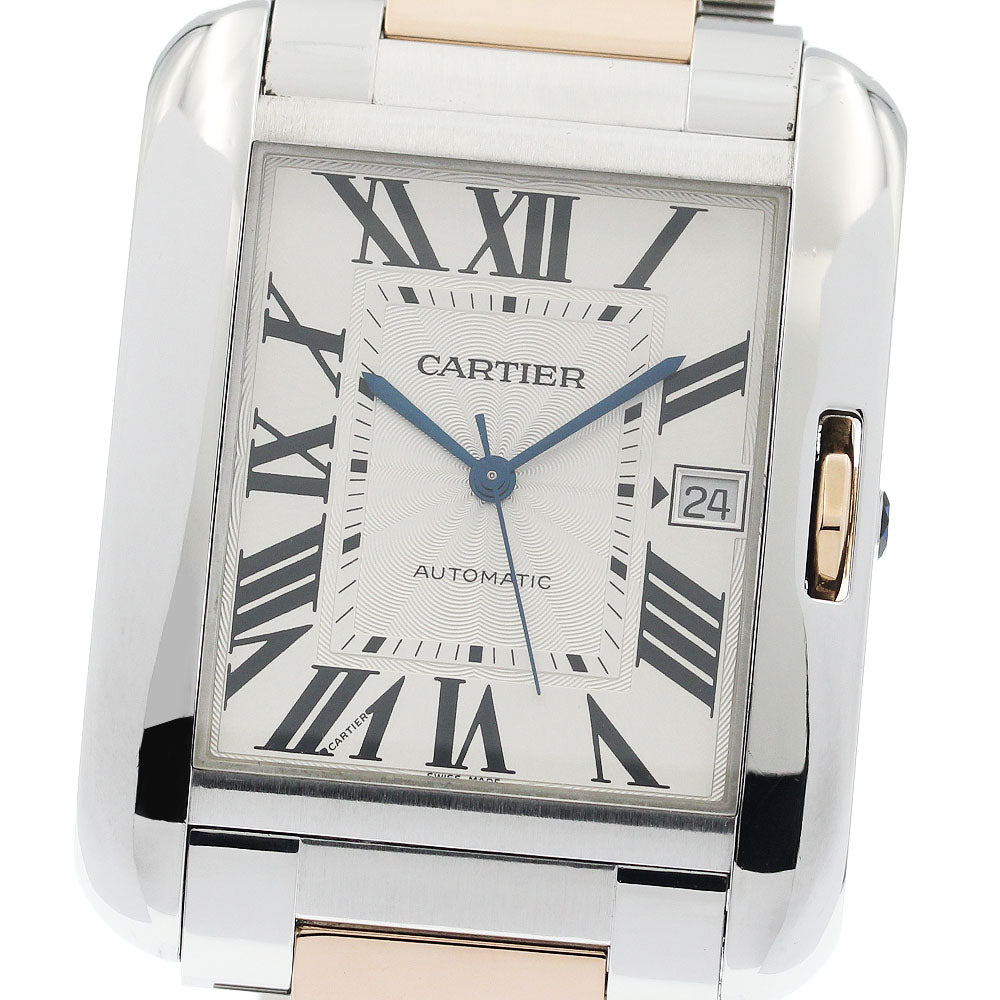 CARTIER Tank AnglaiseXL W5310006 Date PG2 tone Automatic Men's Watch_849485