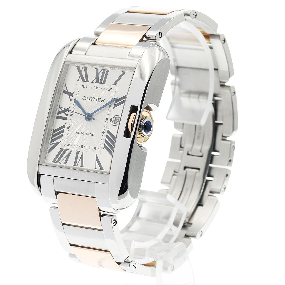 CARTIER Tank AnglaiseXL W5310006 Date PG2 tone Automatic Men's Watch_849485
