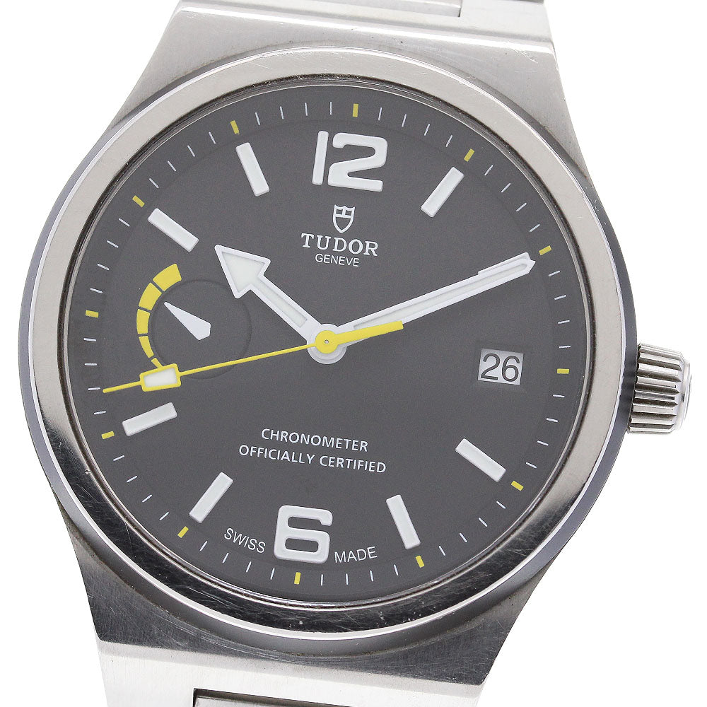 TUDOR North Flag 91210N Power reserve date black Dial Automatic Men's_849489