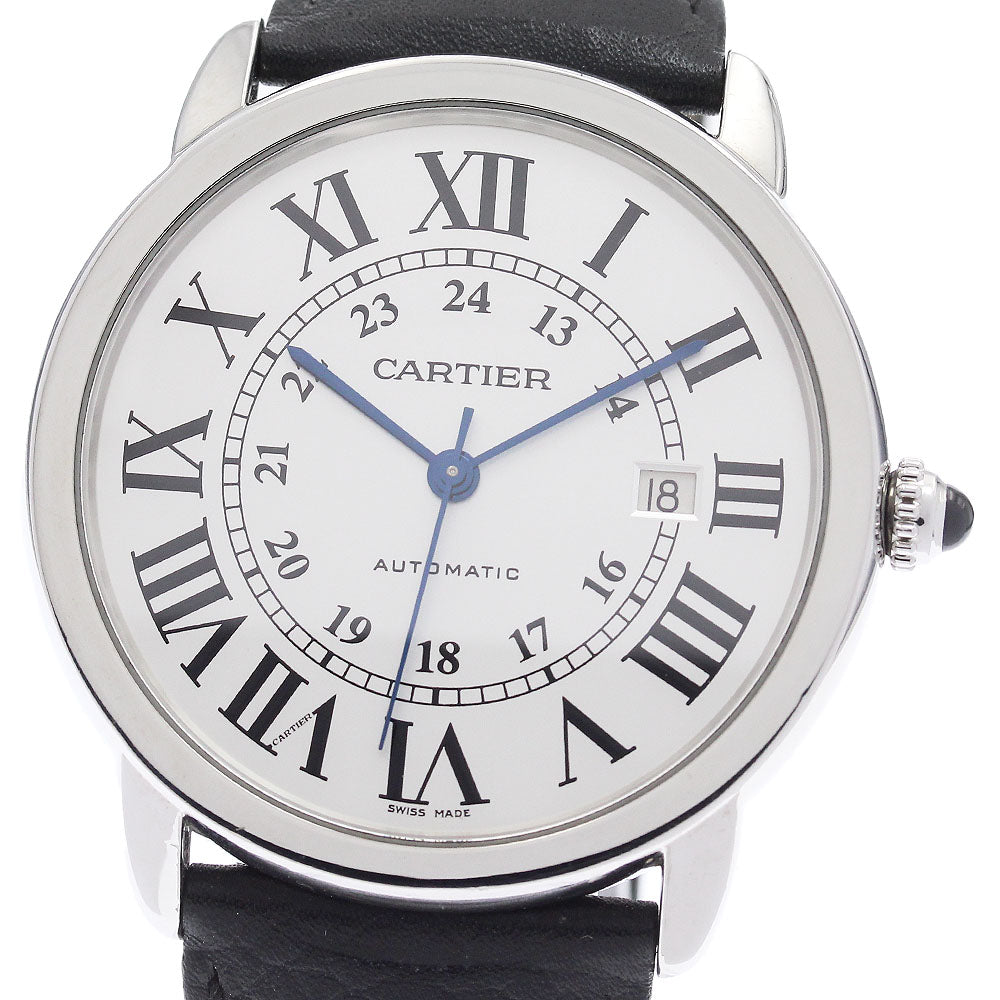 CARTIER Ronde Solo XL W6701010 Date Silver Dial Automatic Men's Watch_849500