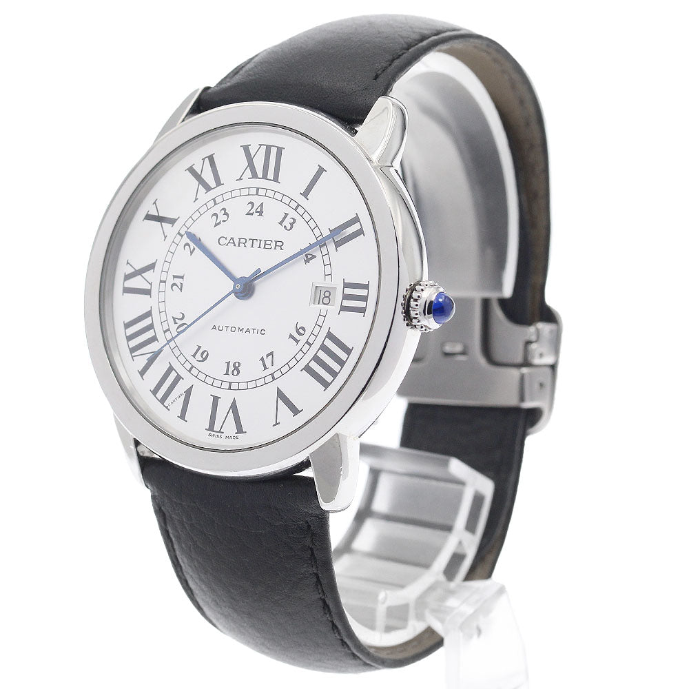 CARTIER Ronde Solo XL W6701010 Date Silver Dial Automatic Men's Watch_849500