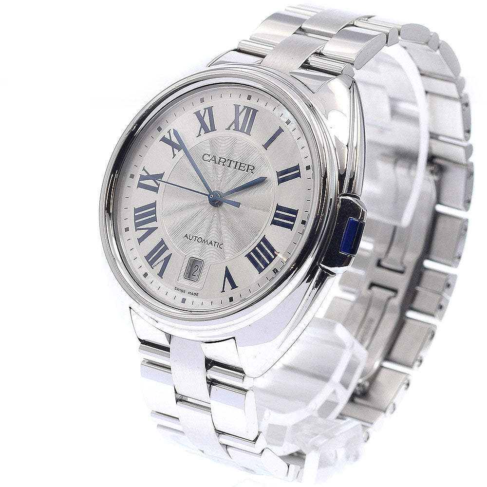 CARTIER Cres de Cartier WSCL0007 Date Silver Dial Automatic Men's Watch_849517