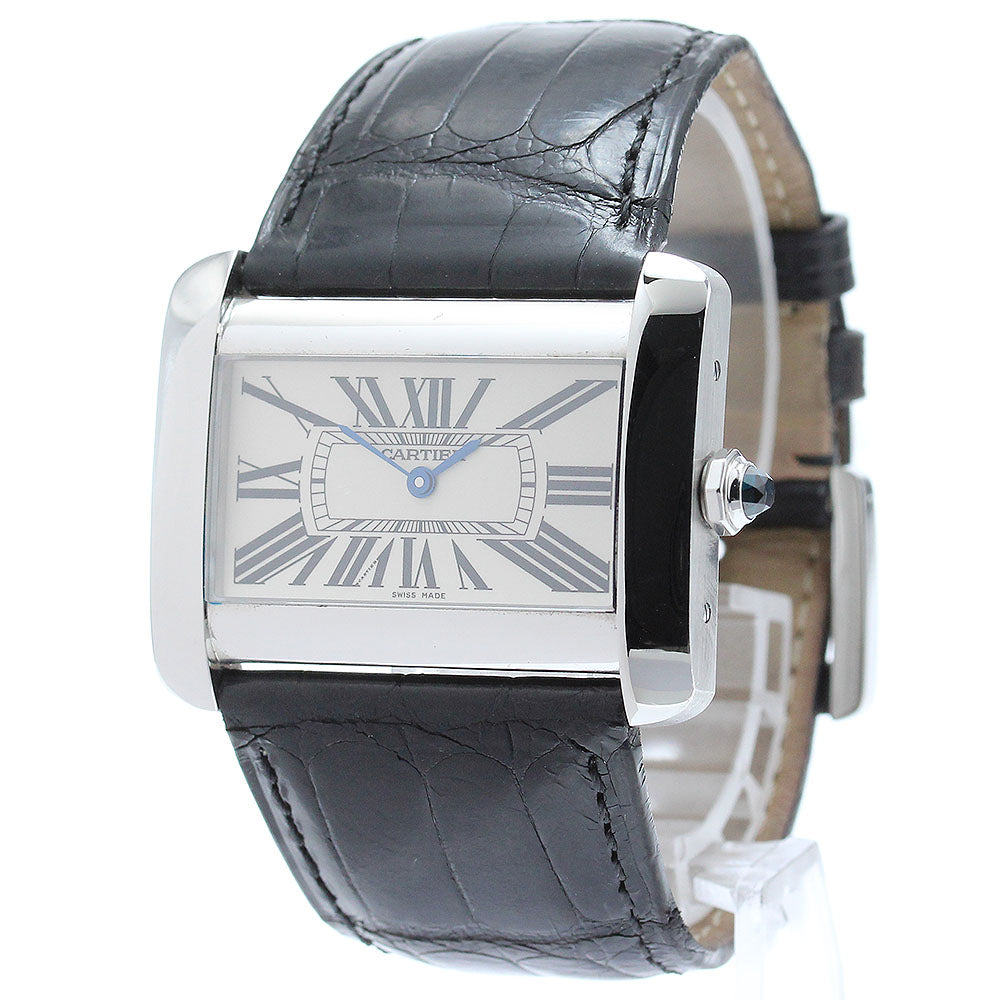 CARTIER Tank Divan LM W6300655 Silver Dial Quartz Men's Watch_849518